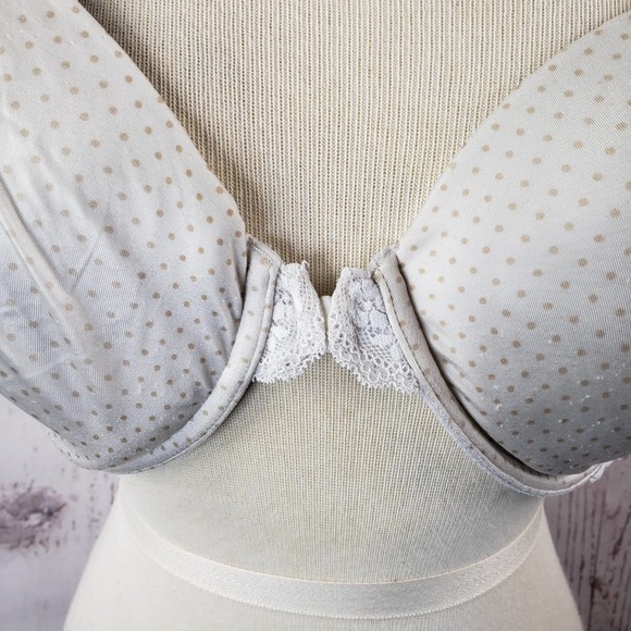 Maidenform Racerback Padded Bra Womens Size 38D Front Closure White - Picture 2 of 10